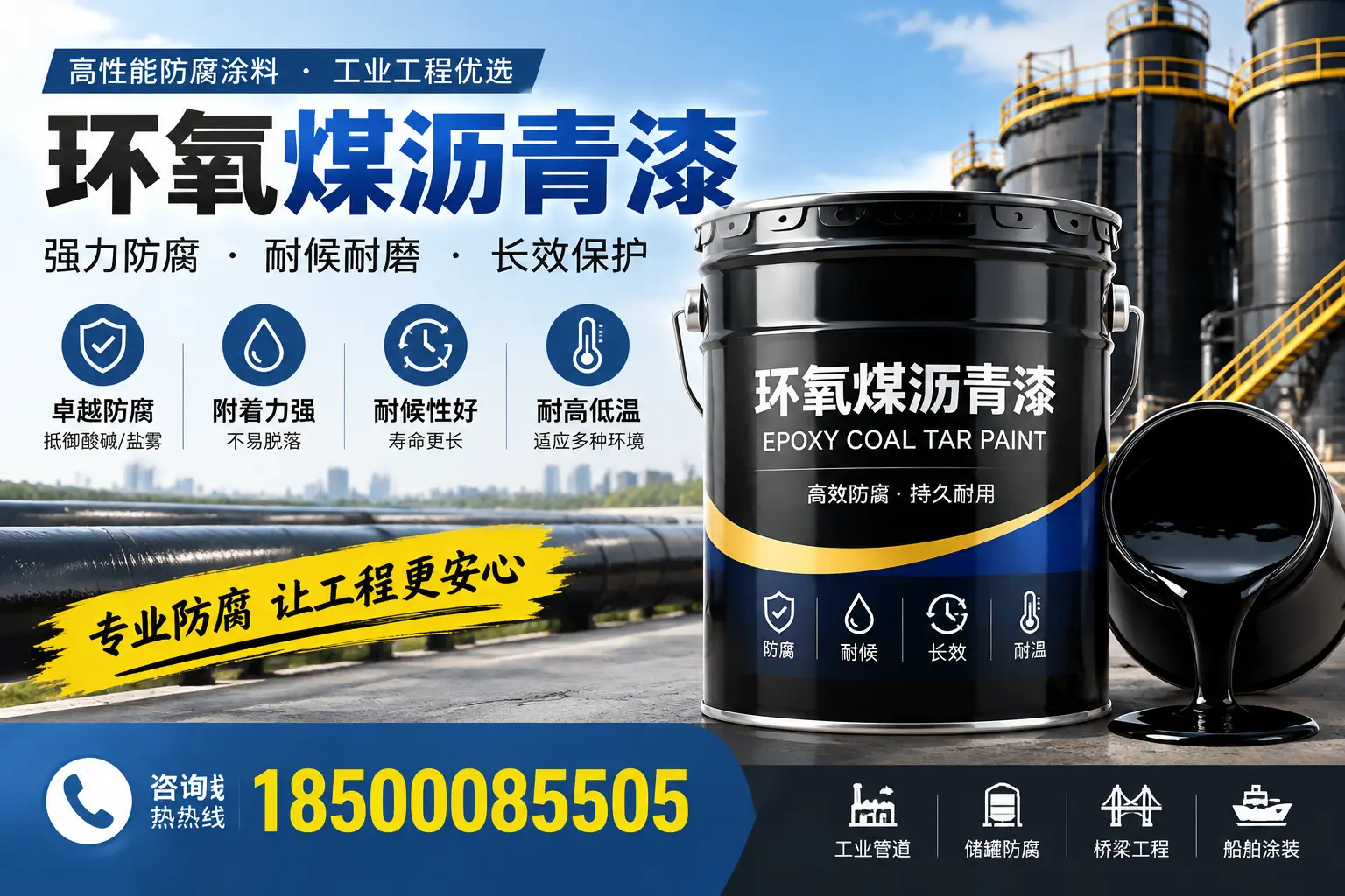 环氧煤沥青漆的施工方法与注意事项,确保在资阳顺利完成